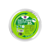 Piatti Piani Riutilizzabili - 35pz